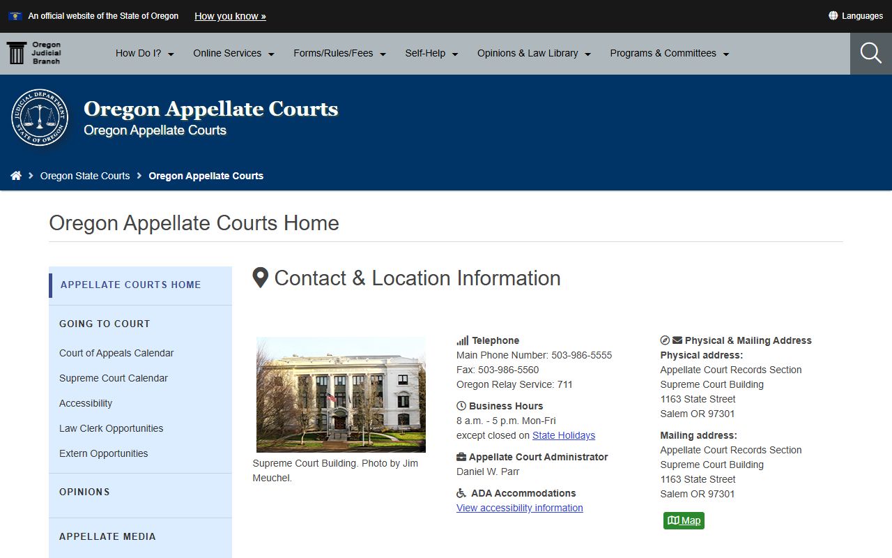 Grant County Circuit Court Records Office Oregon appellate court context