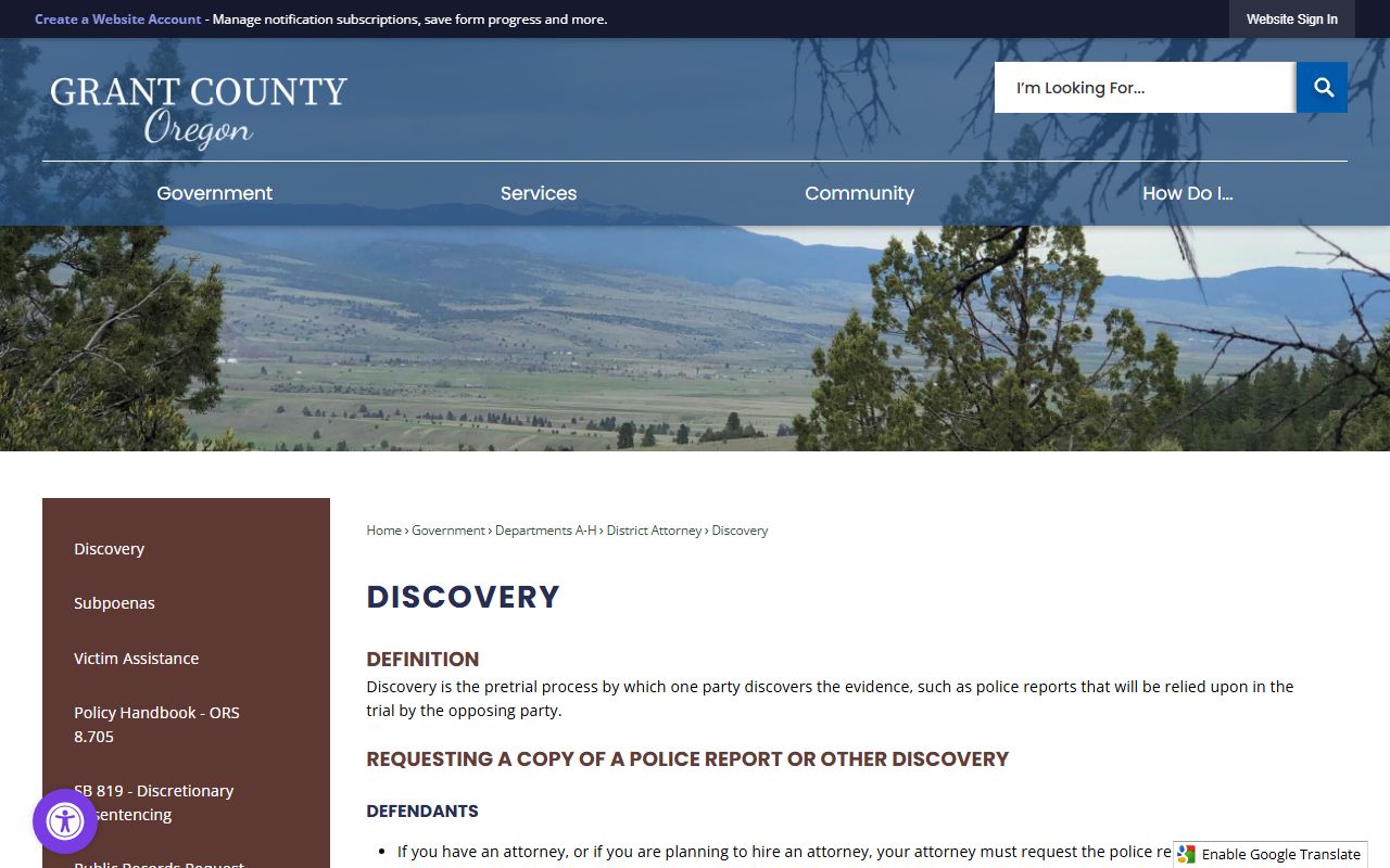 Grant County arrest records and court charges DA discovery